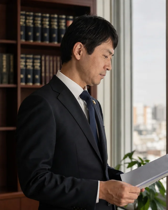 弁護士が書類を確認